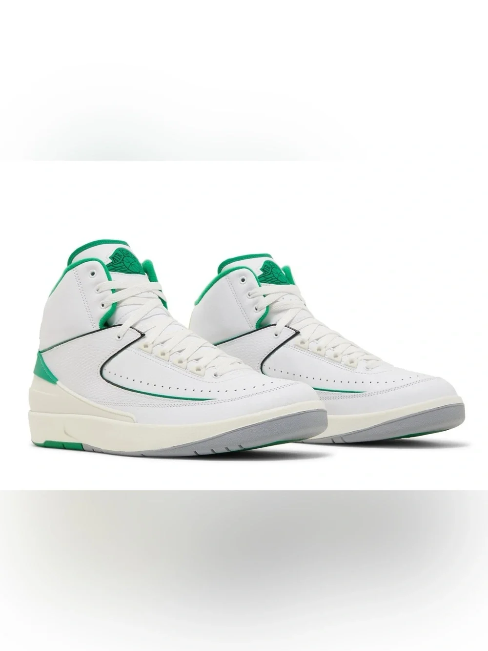 Nike Air Jordan 2 Retro Lucky Green Retro Sneakers DR8884-103 Men's Sizes 11